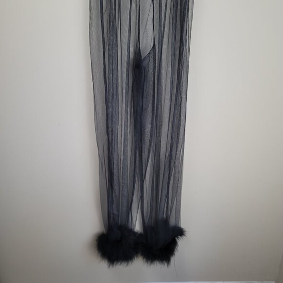 Savage x Fenty by Rihanna Sheer Marabou Jumpsuit - Picture 3 of 8